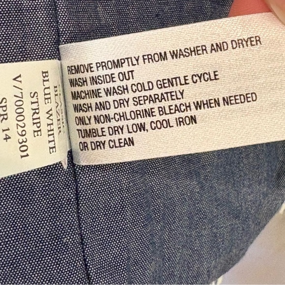 GAP Academia Preppy Striped Blazer Jacket Sz 2 - Picture 13 of 13